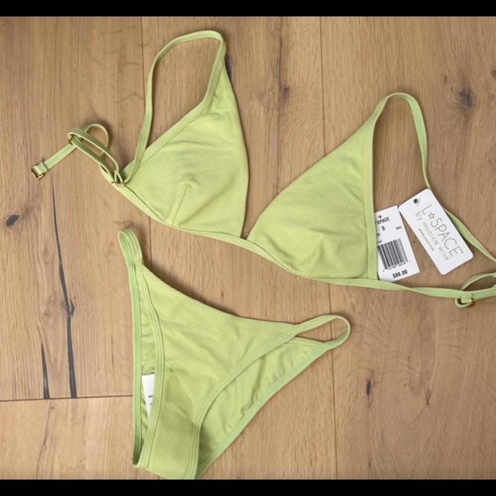 L*SPACE | Lime Green Bikini